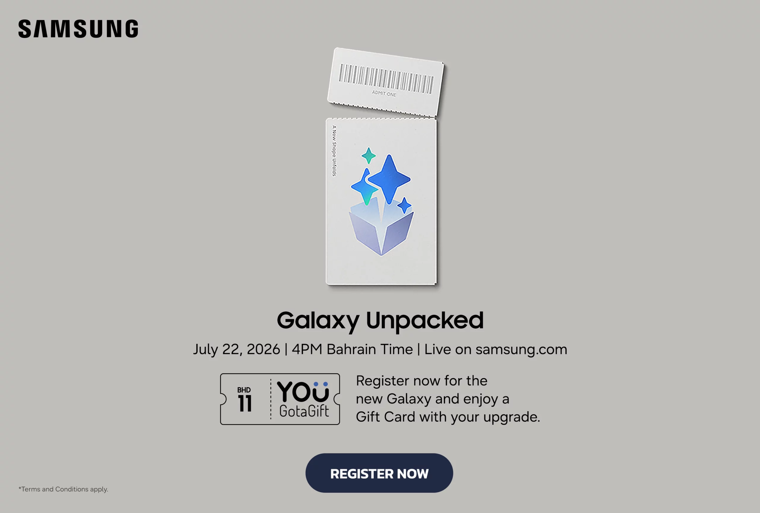 Register your interest in the next Galaxy