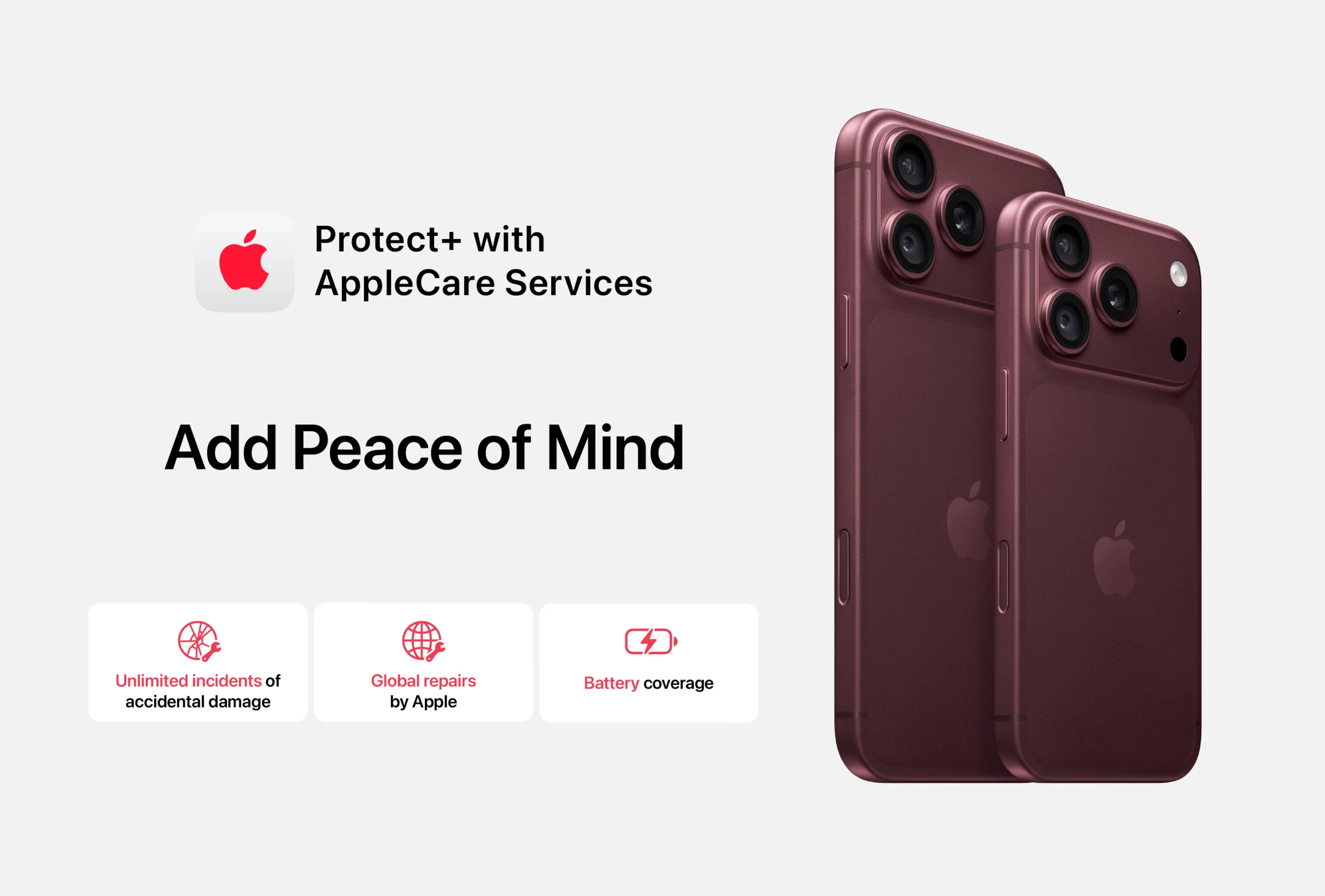 Protect+ with AppleCare Services​
